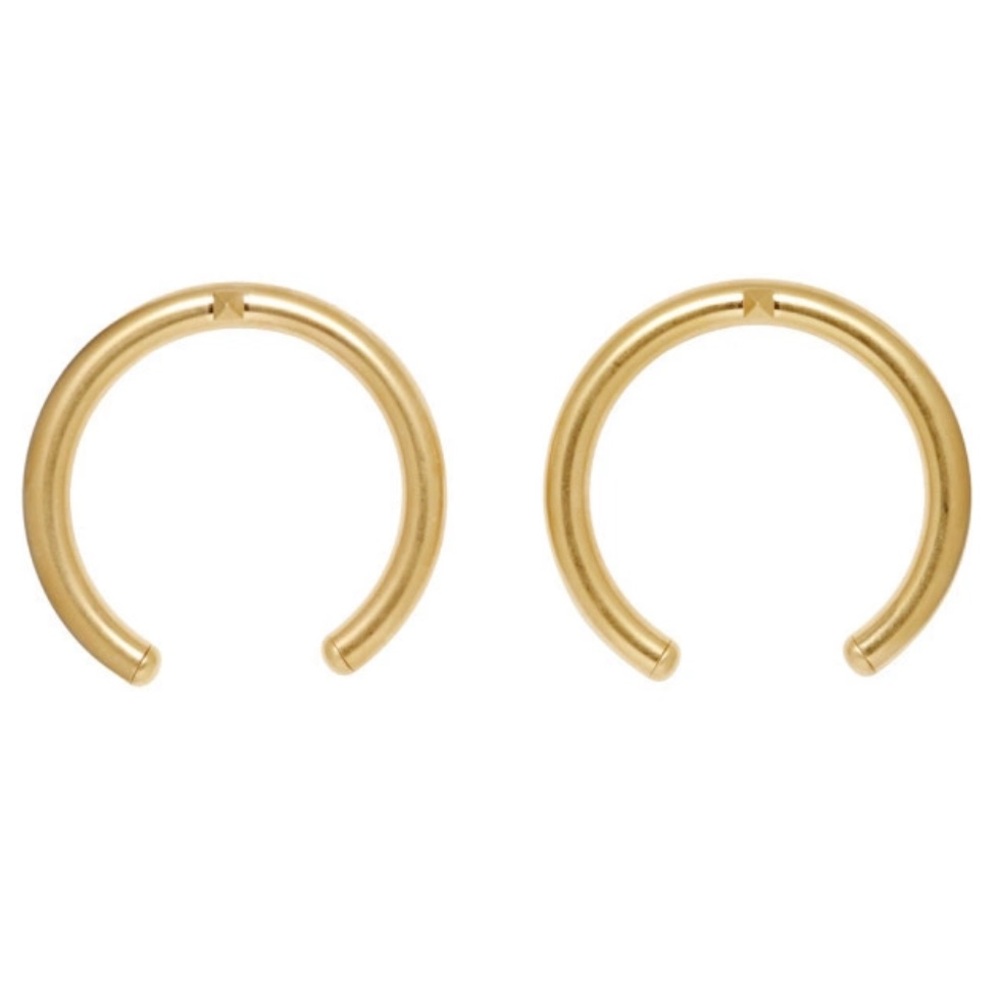 Valentino Garavani Hoop Earrings Stud Gold